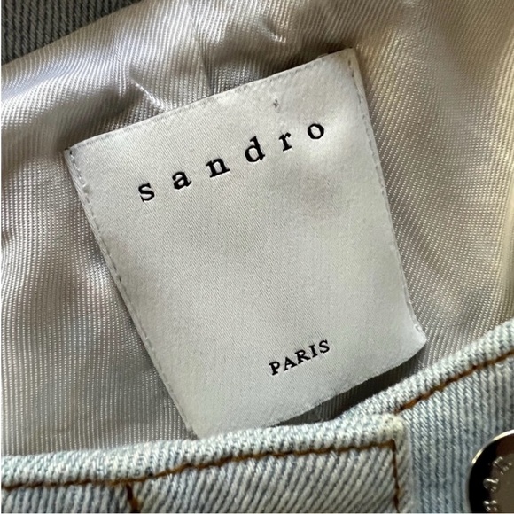 Elegant Women's Blue and Gold Bomber Jacket - Picture 5 of 16